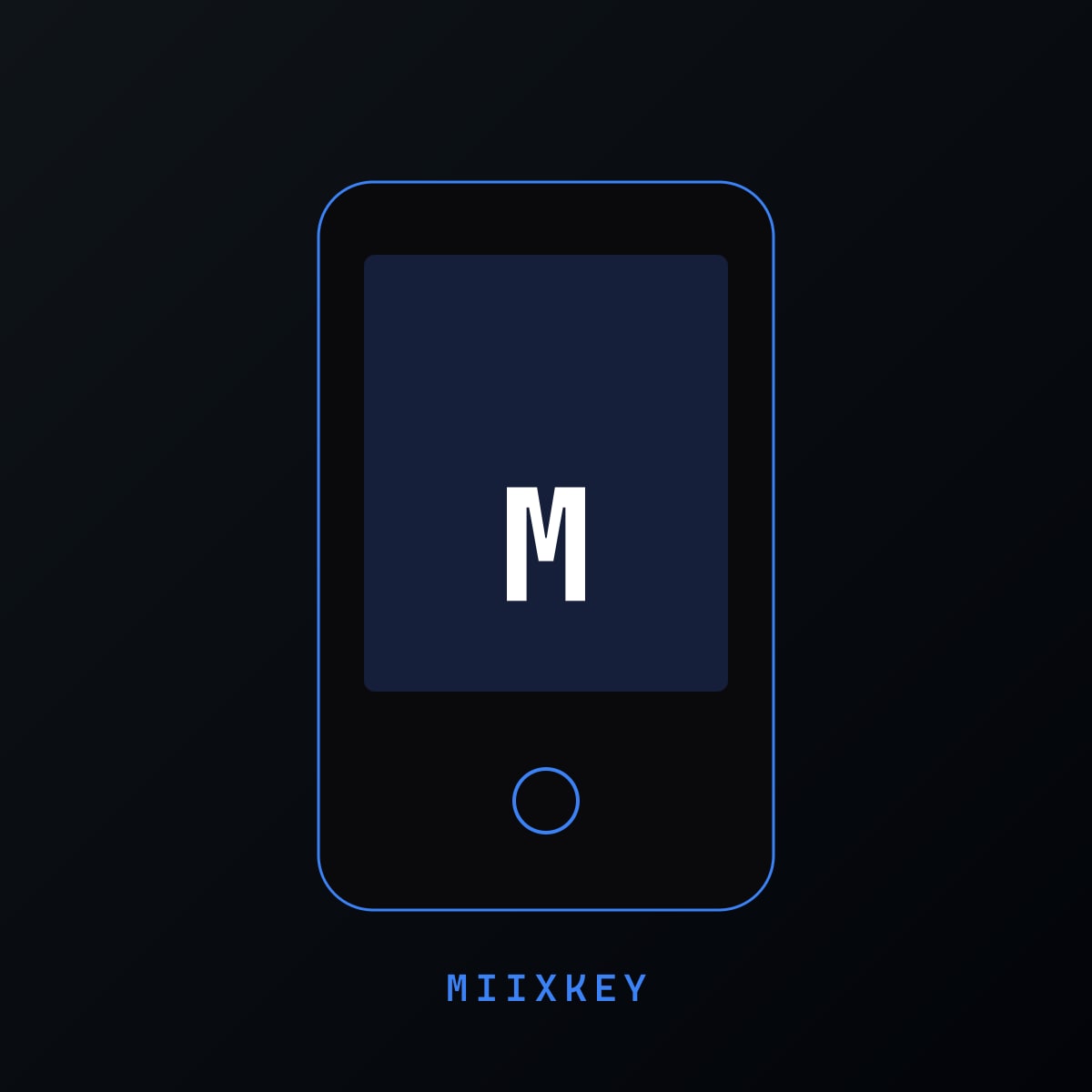 MiixKey on a keychain — pocket-sized FIDO2 security key