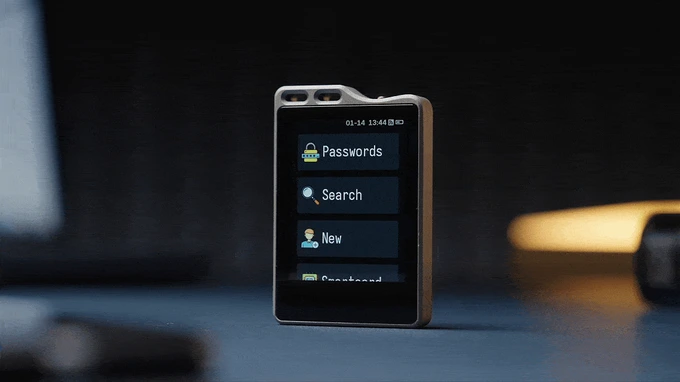 MiixKey 2-inch touchscreen interface